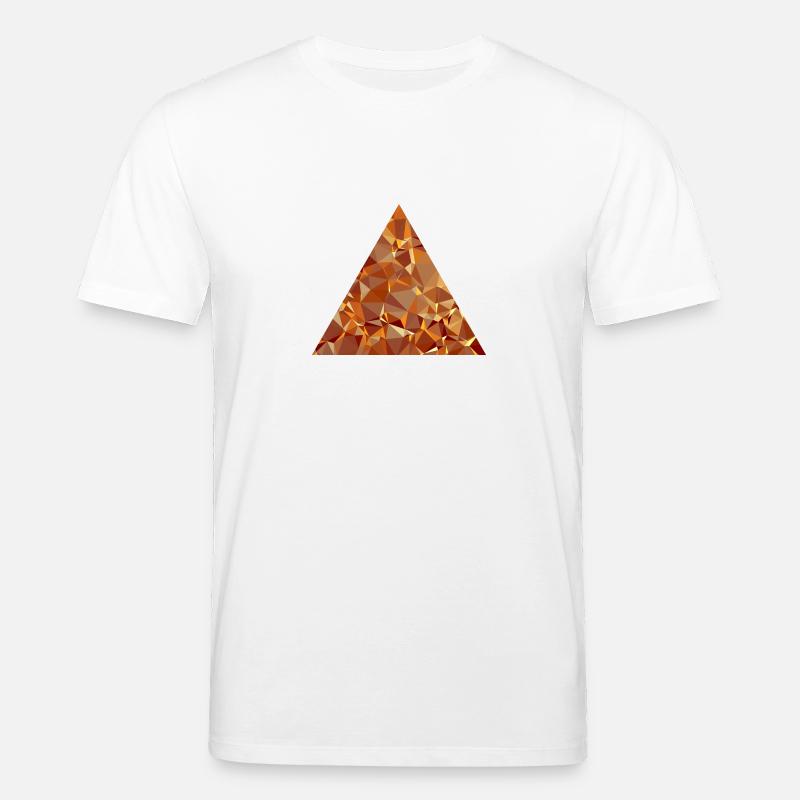 Triangle (low poly) - T-shirt bio CREATOR Stanley/Stella Unisexe - blanc