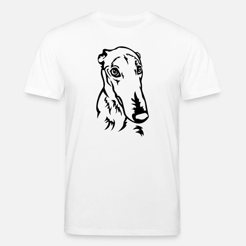Greyhound Kopf - Stanley/Stella Unisex Bio-T-Shirt CREATOR  - Weiß
