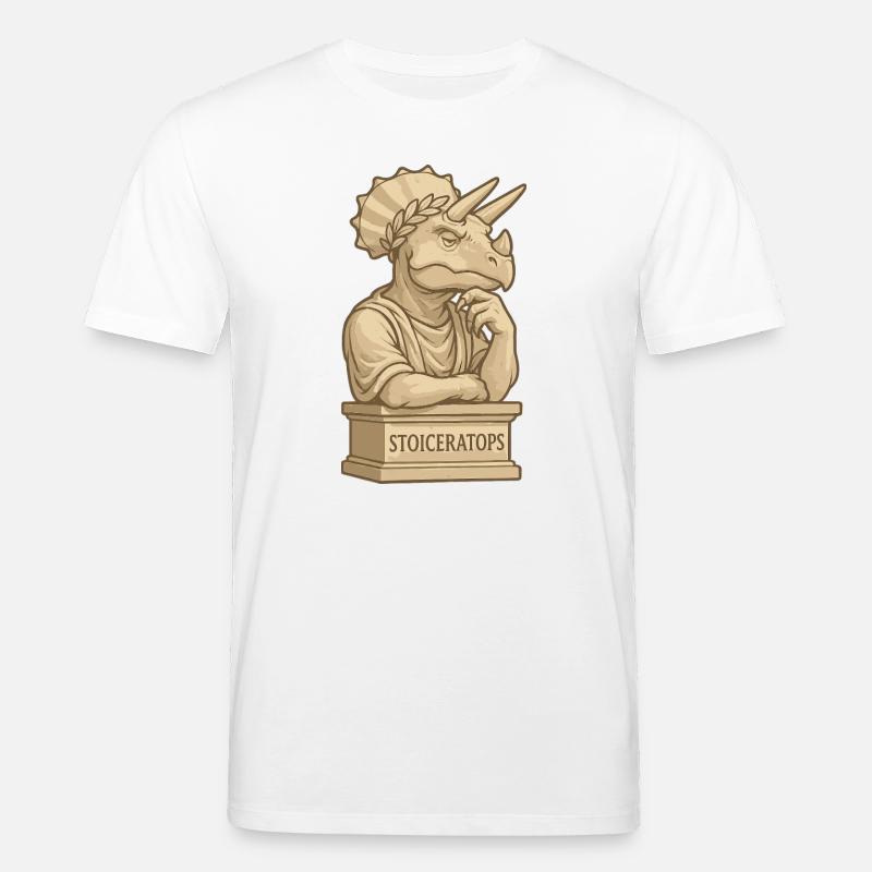 Stoiceratops - Stanley/Stella CREATOR Unisex Organic T-Shirt - white