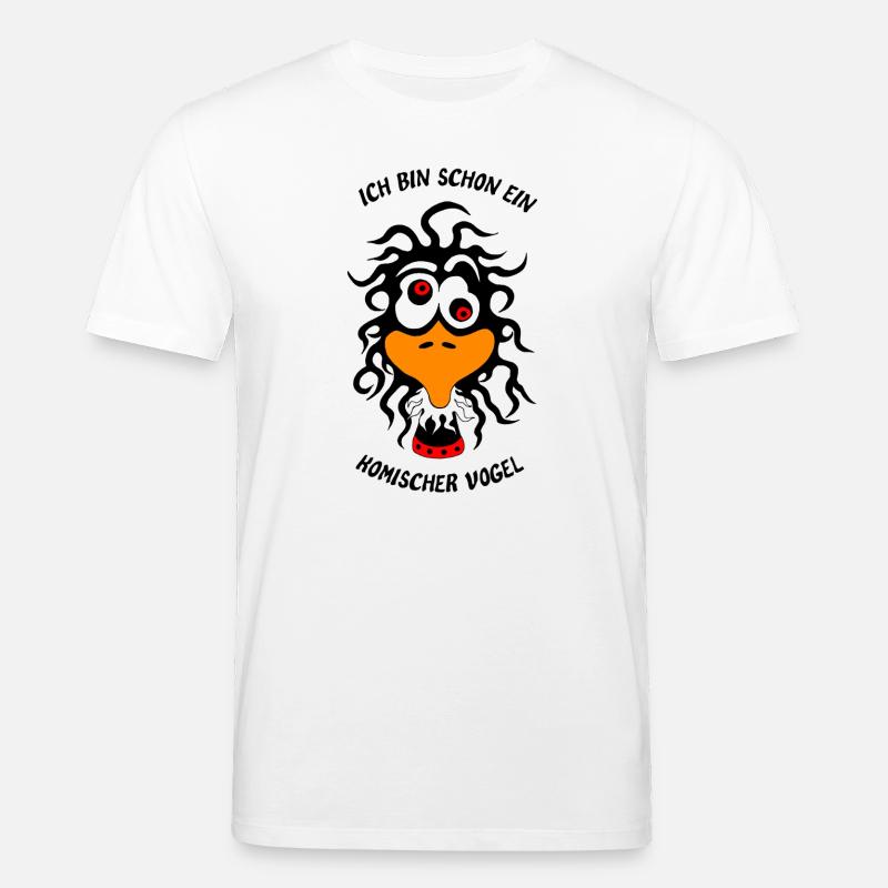 Ich bin schon ein komischer Vogel - Stanley/Stella Unisex Bio-T-Shirt CREATOR  - Weiß