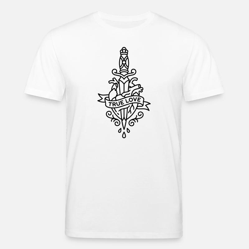 Tatouage d’amour - T-shirt bio CREATOR Stanley/Stella Unisexe - blanc