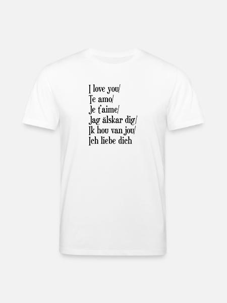 I Love you - Stanley/Stella Unisex Bio-T-Shirt CREATOR  - Weiß