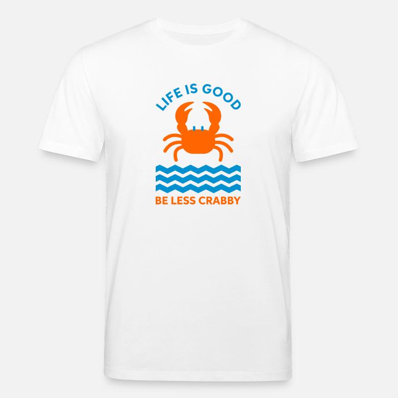 Krabbe und meer - Stanley/Stella Unisex Bio-T-Shirt CREATOR  - Weiß