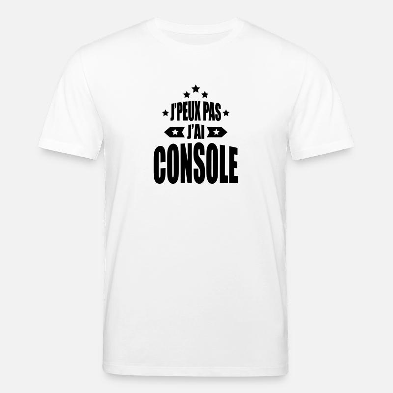 j'peux pas j'ai console - T-shirt bio CREATOR Stanley/Stella Unisexe - blanc