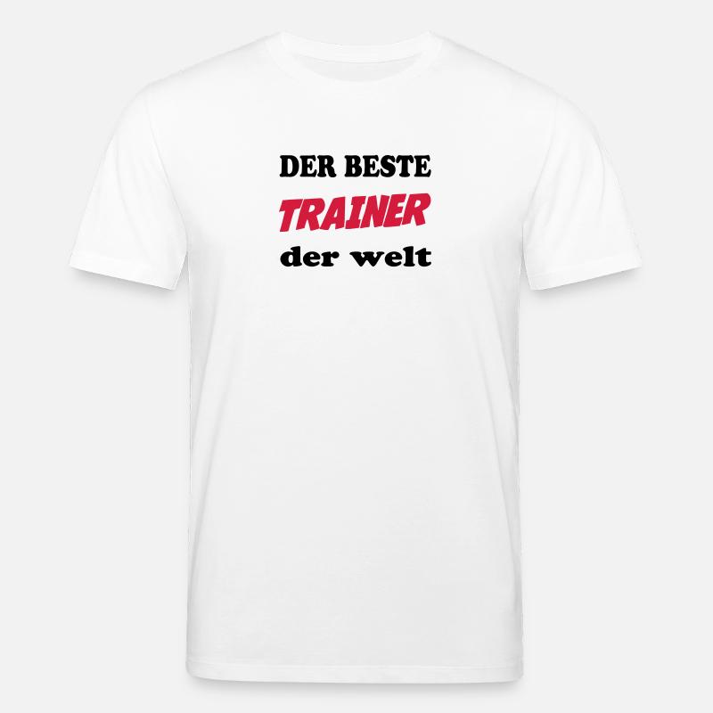 Der beste trainer der welt - Stanley/Stella Unisex Bio-T-Shirt CREATOR  - Weiß
