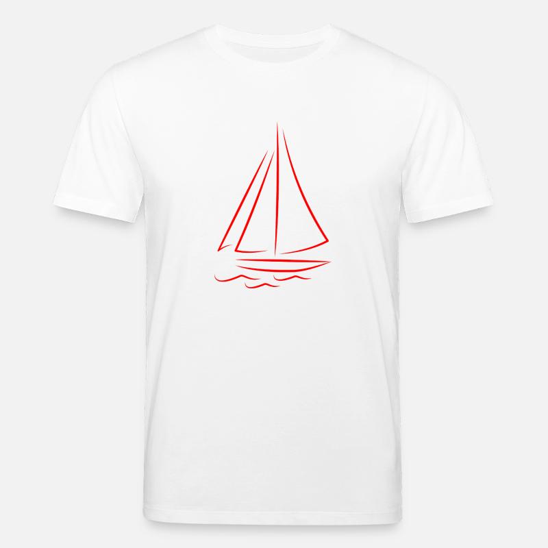 Segelboot Boot Illustration - Stanley/Stella Unisex Bio-T-Shirt CREATOR  - Weiß
