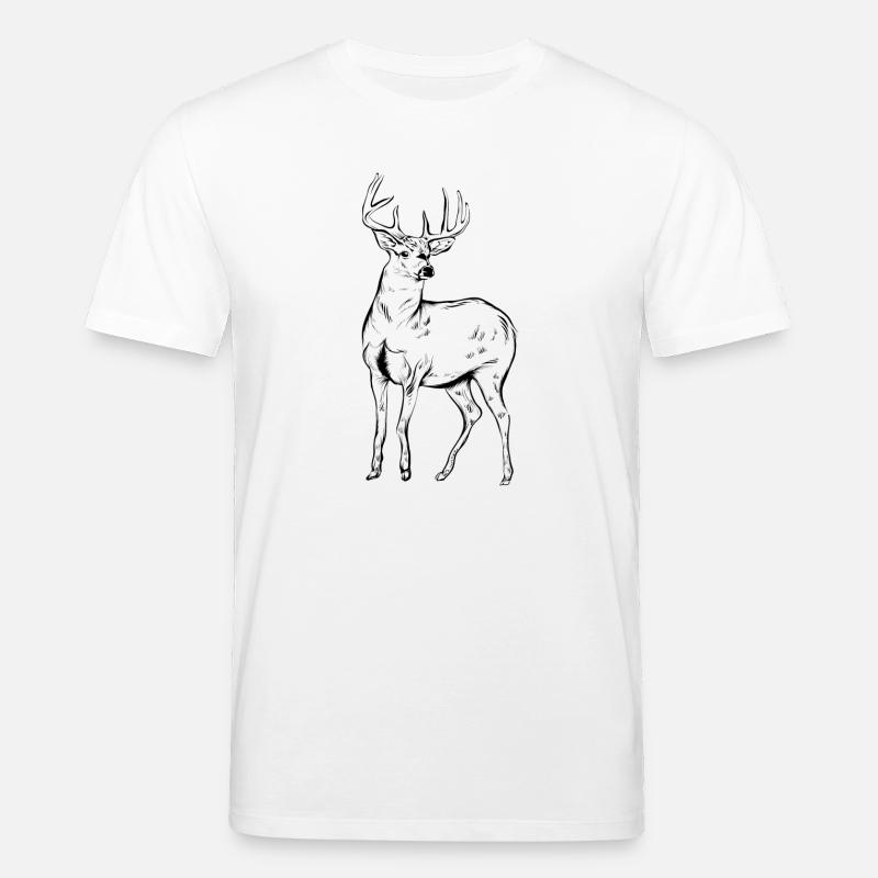Hirsch - Stanley/Stella Unisex Bio-T-Shirt CREATOR  - Weiß