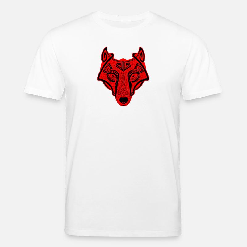 Wikingerwolf Fenrir walhalla - Stanley/Stella Unisex Bio-T-Shirt CREATOR  - Weiß