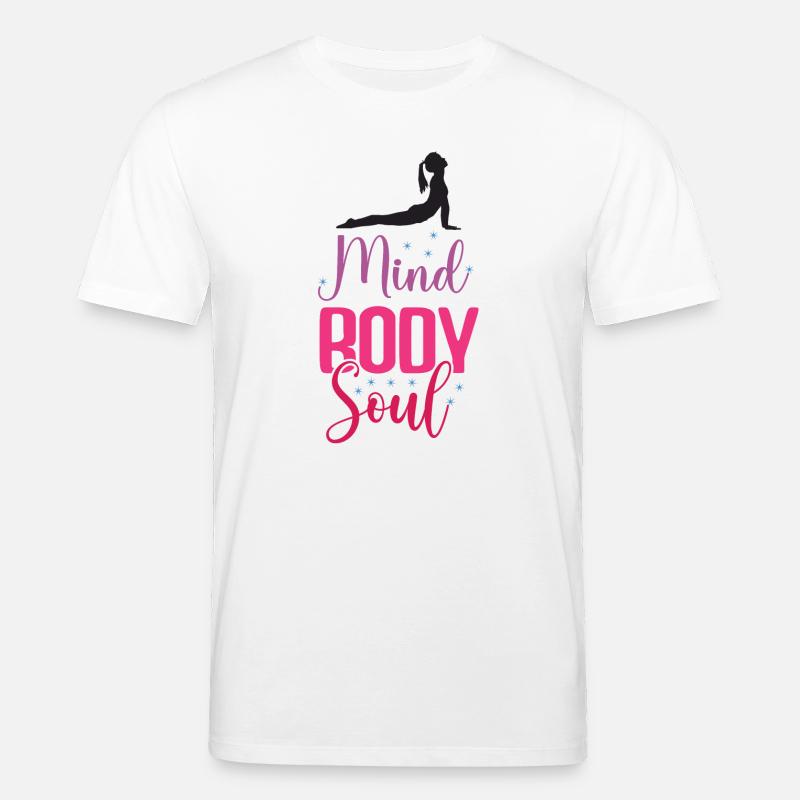 Yoga – Geist, Körper, Seele - Stanley/Stella Unisex Bio-T-Shirt CREATOR  - Weiß
