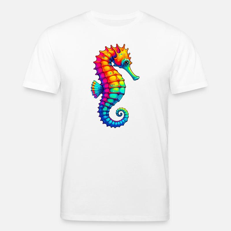 Seepferdchen - Stanley/Stella Unisex Bio-T-Shirt CREATOR  - Weiß