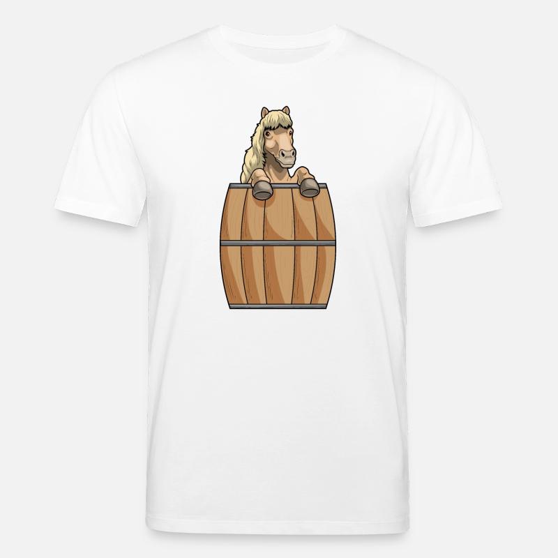 Pferd Fass - Stanley/Stella Unisex Bio-T-Shirt CREATOR  - Weiß