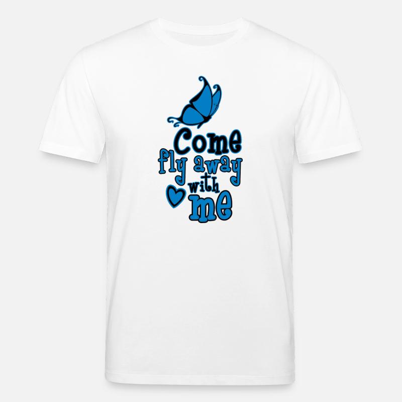 Komm, flieg mit mir weg - Stanley/Stella Unisex Bio-T-Shirt CREATOR - Weiß