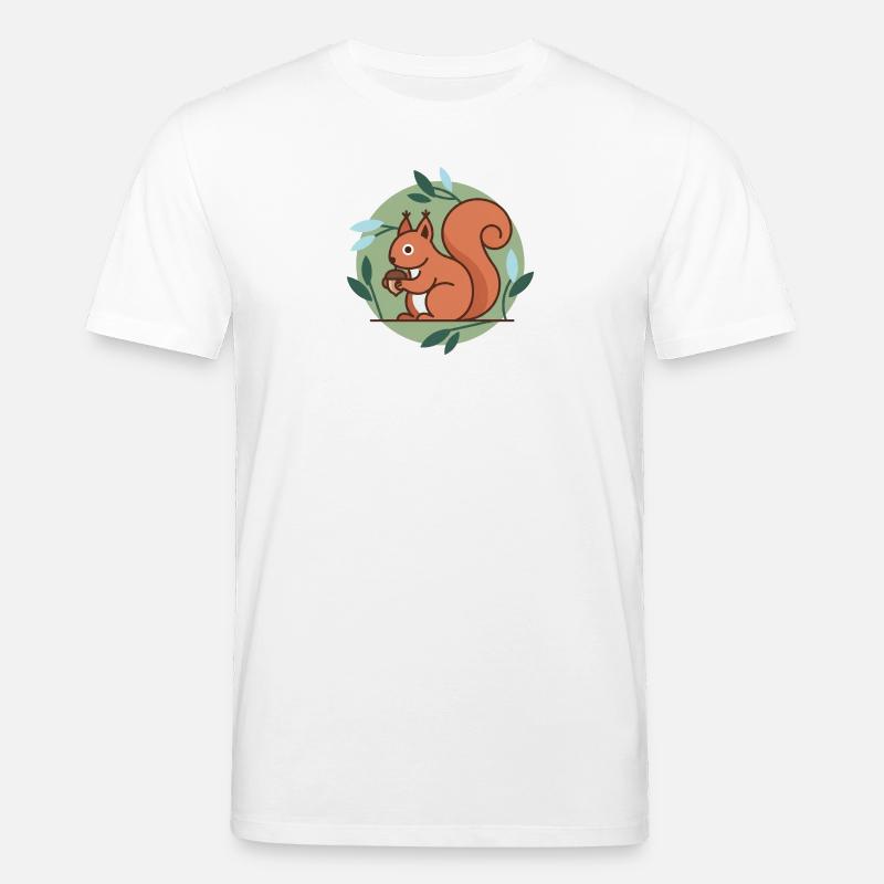 Eichhörnchen - Stanley/Stella Unisex Bio-T-Shirt CREATOR  - Weiß