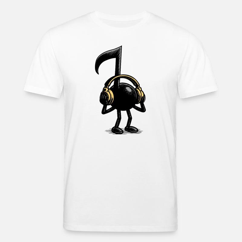 Note de musique - T-shirt bio CREATOR Stanley/Stella Unisexe - blanc