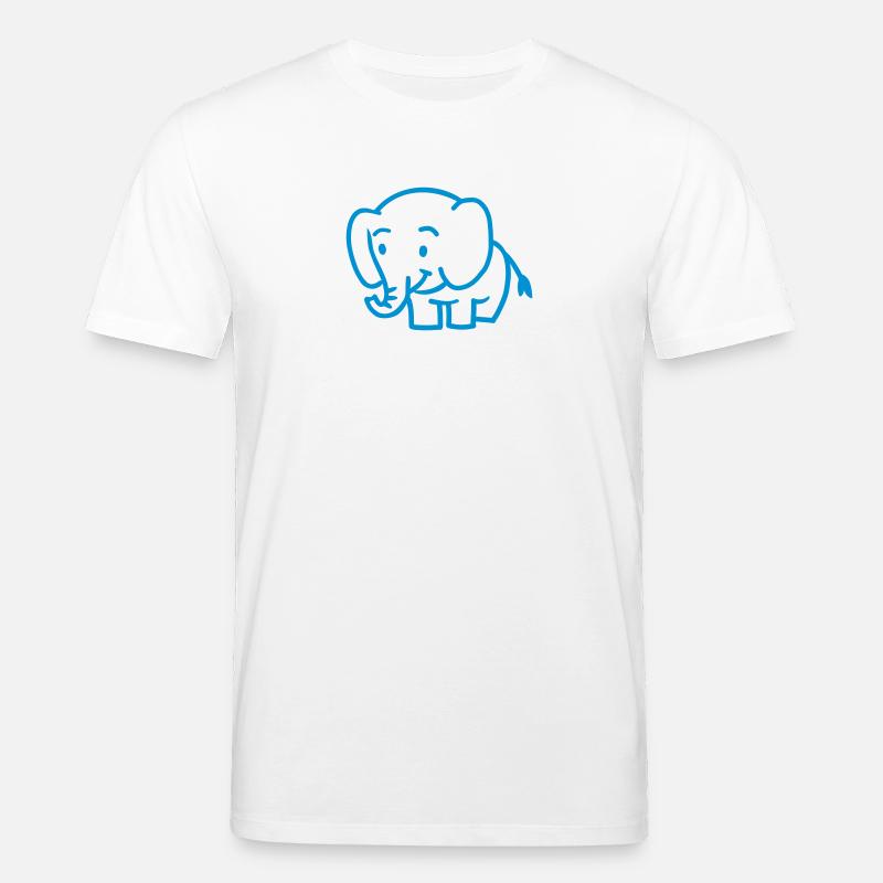 Elefant - Stanley/Stella Unisex Bio-T-Shirt CREATOR  - Weiß