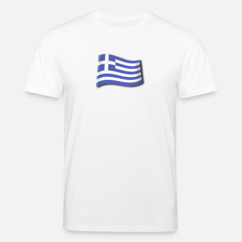 FLAGGE GRIECHENLANDS - Stanley/Stella Unisex Bio-T-Shirt CREATOR  - Weiß