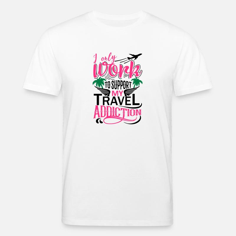 I only work Premium - Stanley/Stella Unisex Bio-T-Shirt CREATOR  - Weiß
