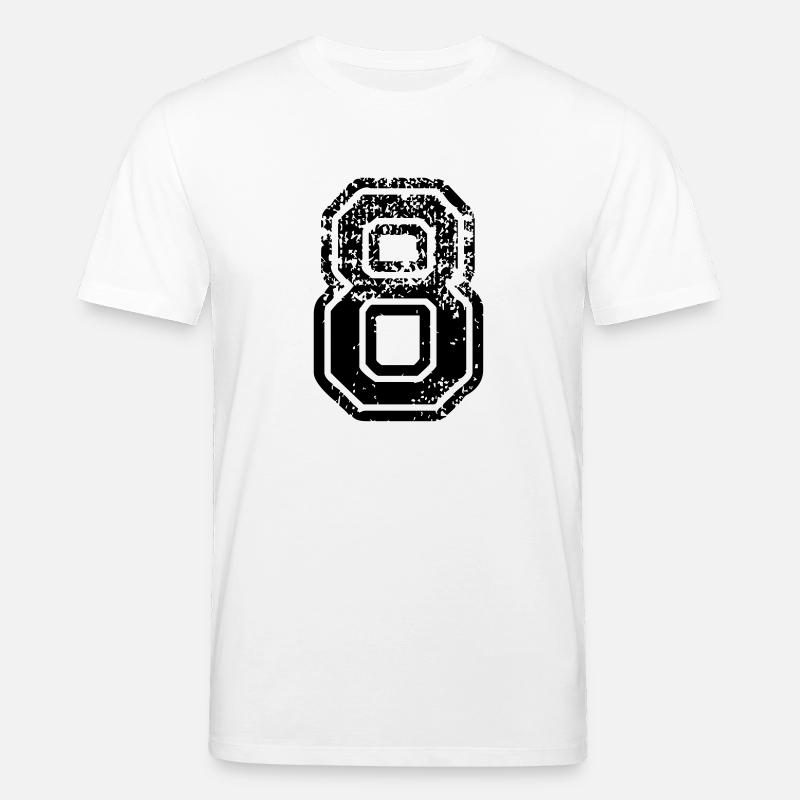 8 - Nummer - Stanley/Stella Unisex Bio-T-Shirt CREATOR  - Weiß