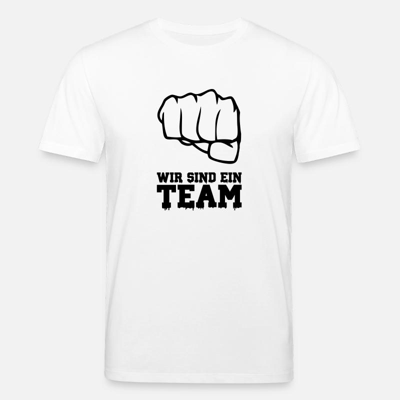 wir sind ein team - Stanley/Stella Unisex Bio-T-Shirt CREATOR  - Weiß
