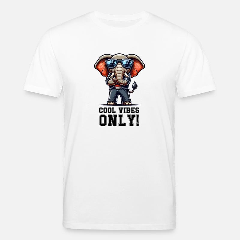 Elefant Comic cool - Stanley/Stella Unisex Bio-T-Shirt CREATOR  - Weiß