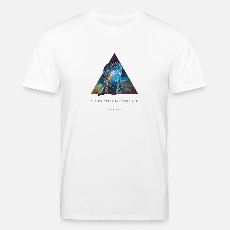 L'UNIVERS EST À L'INTÉRIEUR - T-shirt bio CREATOR Stanley/Stella Unisexe - blanc