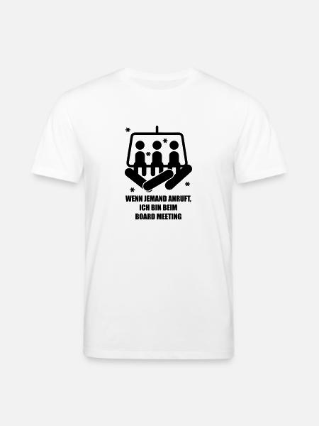 snowboard - Stanley/Stella CREATOR Unisex Organic T-Shirt - white