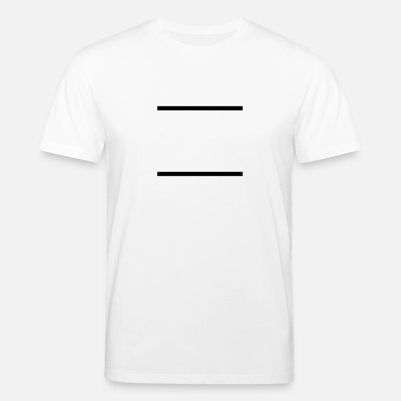 Lignes / / slash / / double ligne / / double / / - T-shirt bio CREATOR Stanley/Stella Unisexe - blanc