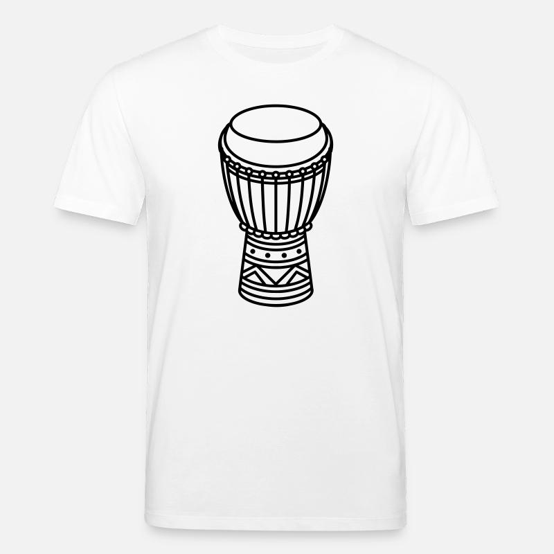 djembe - T-shirt bio CREATOR Stanley/Stella Unisexe - blanc