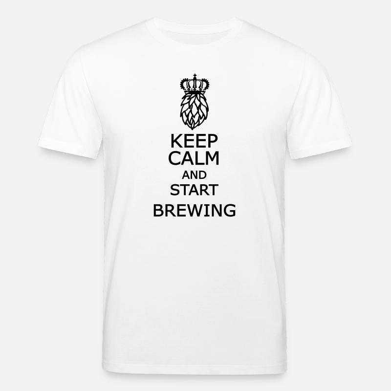 Reste calme et commence à infuser - T-shirt bio CREATOR Stanley/Stella Unisexe - blanc