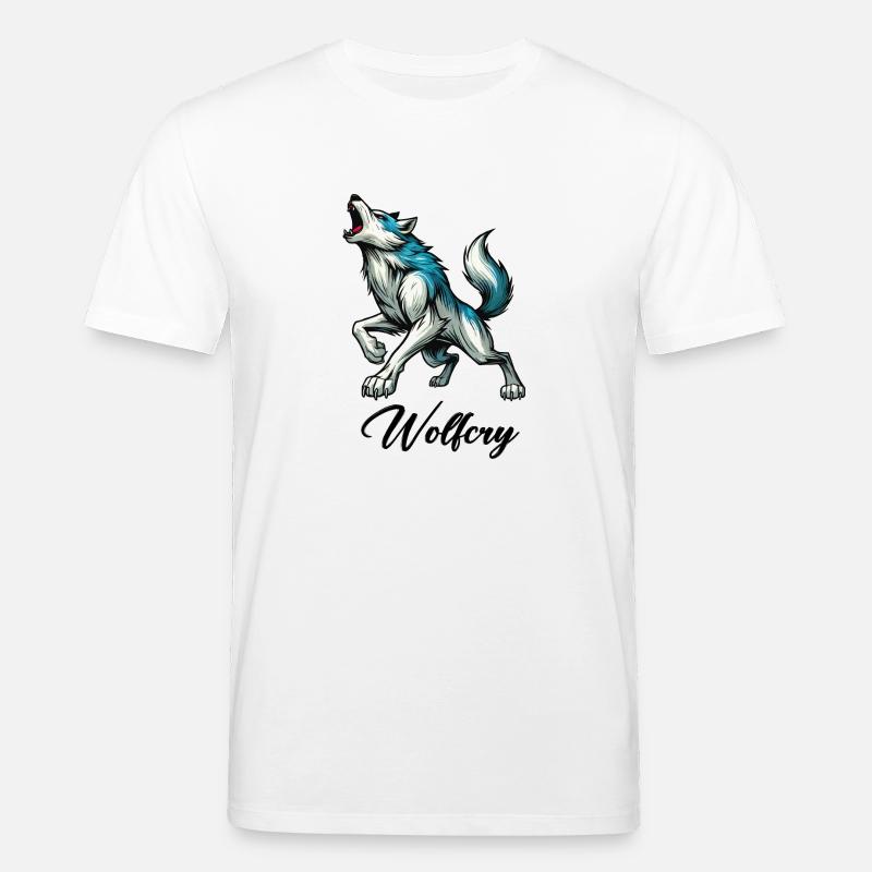 Wolf Comic - Stanley/Stella Unisex Bio-T-Shirt CREATOR  - Weiß
