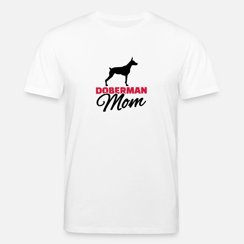 Doberman Mom - T-shirt bio CREATOR Stanley/Stella Unisexe - blanc
