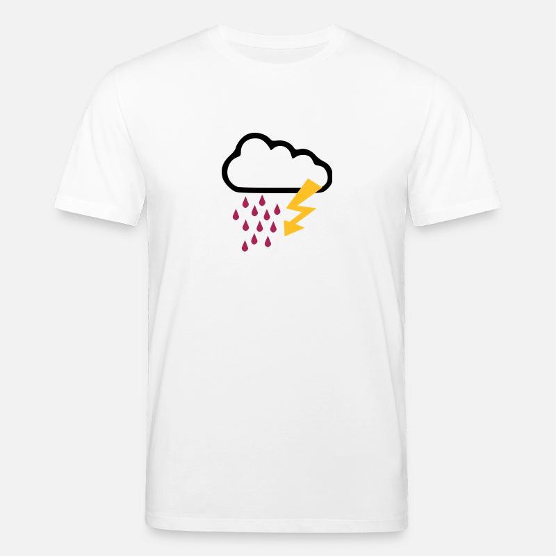 Orage - Temps - Flash - T-shirt bio CREATOR Stanley/Stella Unisexe - blanc