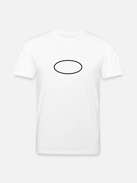 Math symbol - ellipse - Stanley/Stella CREATOR Unisex Organic T-Shirt - white
