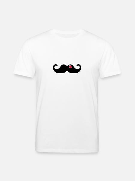 Mustache Barbe - T-shirt bio CREATOR Stanley/Stella Unisexe - blanc