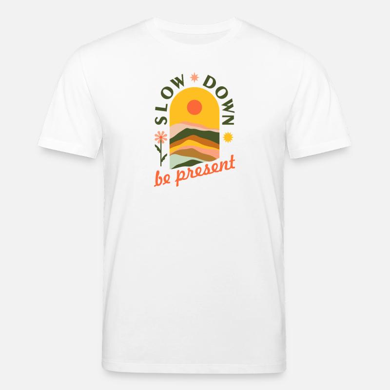 Slow down - Stanley/Stella Unisex Bio-T-Shirt CREATOR  - Weiß