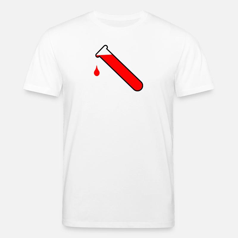 Blodprøve logo - Stanley/Stella CREATOR økologisk unisex-T-shirt - hvid