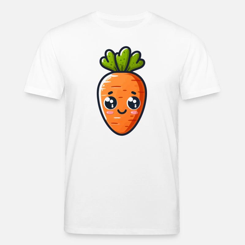 Süße Karotte - Stanley/Stella Unisex Bio-T-Shirt CREATOR  - Weiß