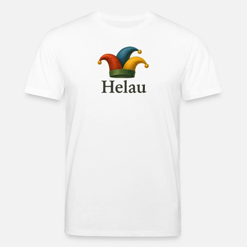 Helau Karneval Jester Hut - Stanley/Stella Unisex Bio-T-Shirt CREATOR - Weiß