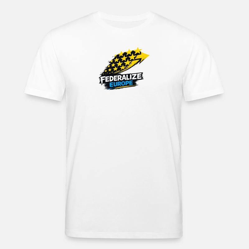 Drapeau de style eurofédéralisme - T-shirt bio CREATOR Stanley/Stella Unisexe - blanc
