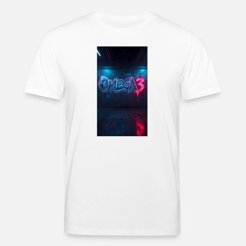 Omega3 Neon Graffiti - Stanley/Stella Unisex Bio-T-Shirt CREATOR  - Weiß