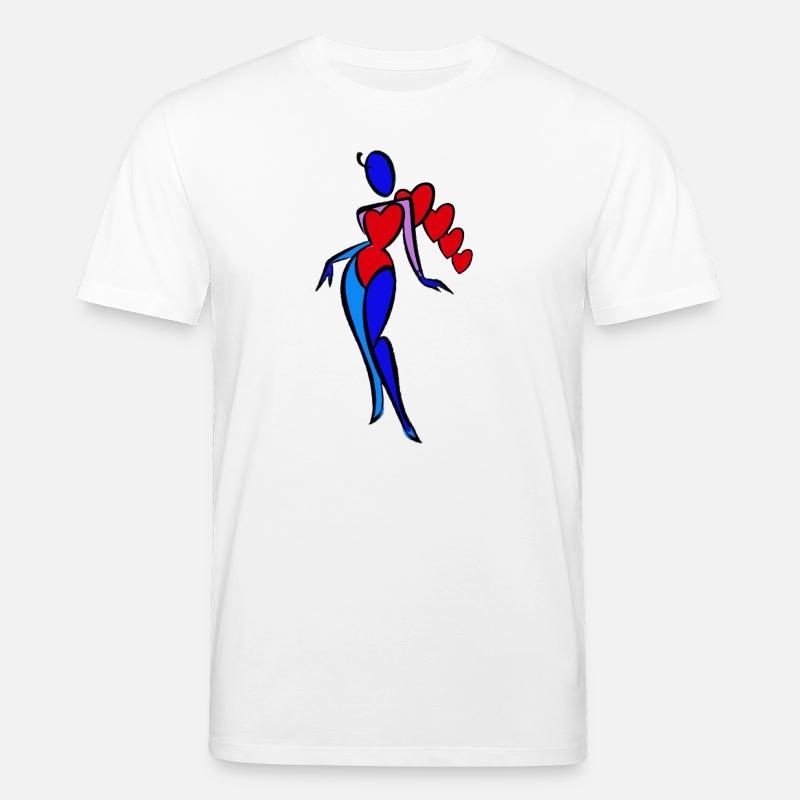 Avec amour, avec amour, avec amour - T-shirt bio CREATOR Stanley/Stella Unisexe - blanc