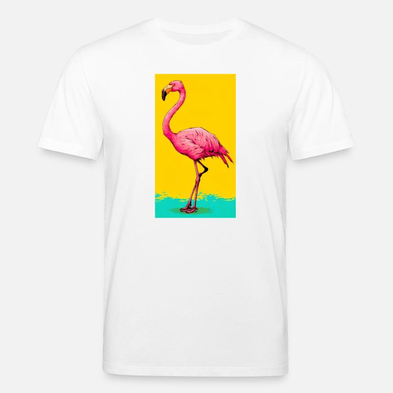 Flamingo - Stanley/Stella Unisex Bio-T-Shirt CREATOR  - Weiß