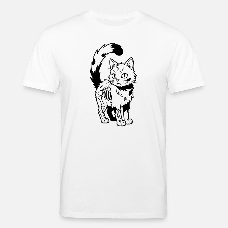Zombie Cat - Stanley/Stella CREATOR Unisex Organic T-Shirt - white