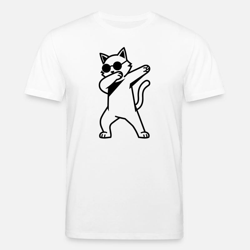 Cat Dab - Stanley/Stella Unisex Bio-T-Shirt CREATOR  - Weiß