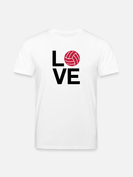 liebe, Volleyball - Stanley/Stella Unisex Bio-T-Shirt CREATOR  - Weiß