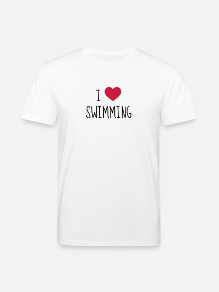 Swimming / Schwimmen / Natation / Swimmer - Stanley/Stella CREATOR Unisex Organic T-Shirt - white