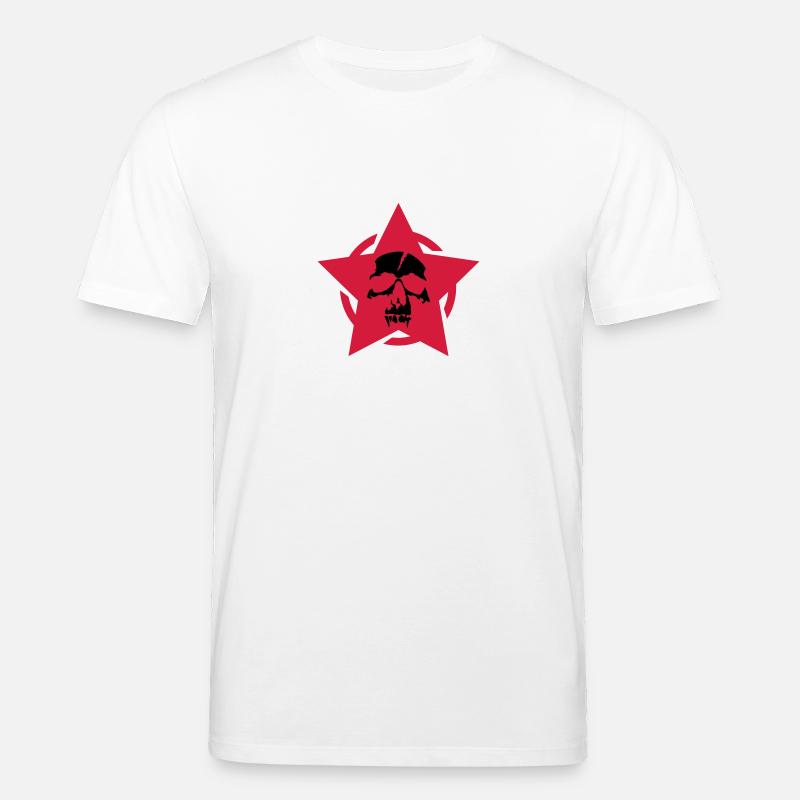 Totenkopf - Stanley/Stella Unisex Bio-T-Shirt CREATOR  - Weiß
