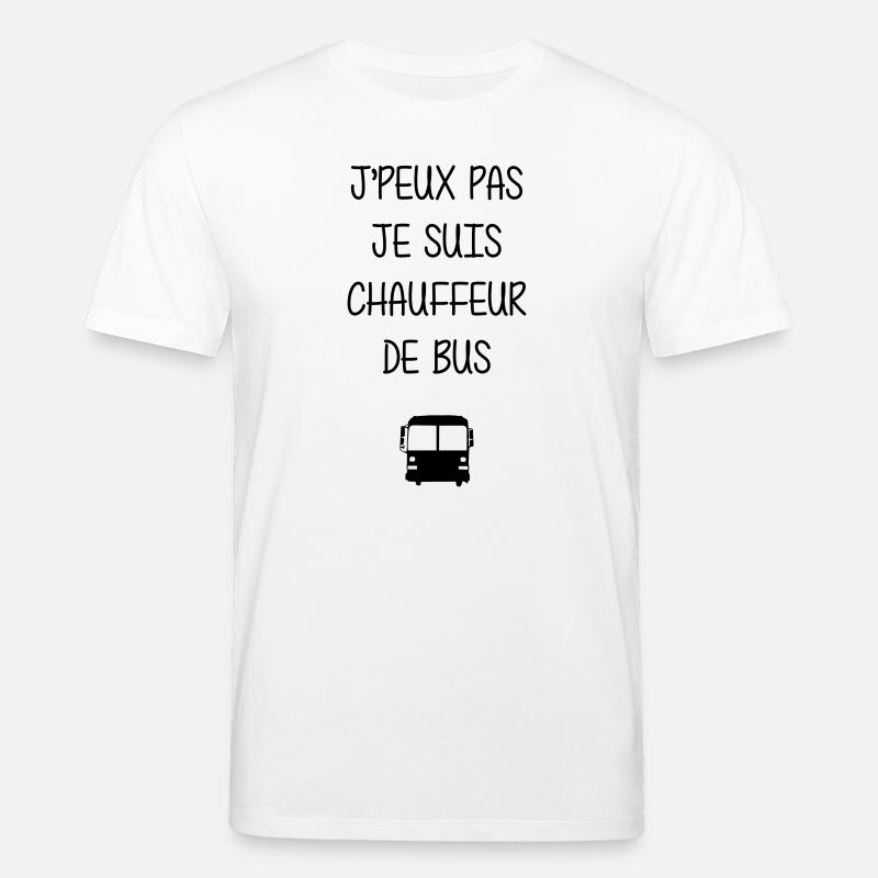 Bus / Busfahrer / Arbeit / Job - Stanley/Stella Unisex Bio-T-Shirt CREATOR  - Weiß