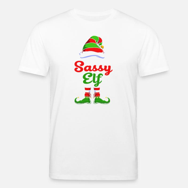 Elfe Elf Weihnachtsgeschenk Nervensäge - Stanley/Stella Unisex Bio-T-Shirt CREATOR  - Weiß