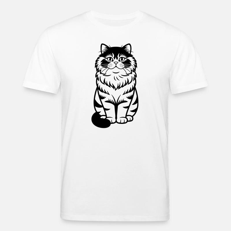 Perserkatze - Stanley/Stella Unisex Bio-T-Shirt CREATOR  - Weiß